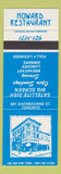 Matchbook Cover - Howard Restaurant Toronto ON