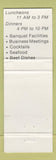 Matchbook Cover - Country House Inn Wawa PA WEAR
