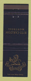 Matchbook Cover - Ritz Carlton Hotel Montreal QC