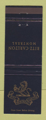 Matchbook Cover - Ritz Carlton Hotel Montreal QC