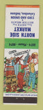 Matchbook Cover - North Side Market Deitz Columbus IN hillbilly moonshine