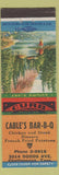 Matchbook Cover - Cable's BBQ Chattanooga TN Autumn Glory