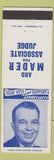 Matchbook Cover Ard Mader Associate Judge election