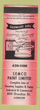 Matchbook Cover - Semco Paint London ON red