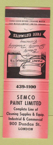 Matchbook Cover - Semco Paint London ON red