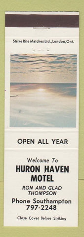 Matchbook Cover - Huron Haven Motel Southampton ON
