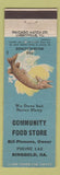 Matchbook Cover - Community Food Store Ringgold GA hillbilly Muskallonge