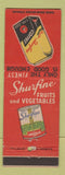 Matchbook Cover - Shurfine Foods Green Beans Coffee