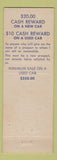 Matchbook Cover - Les Helmes Buick ST Paul MN safety