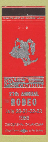 Matchbook Cover - 27th Rodeo Chickasha OK