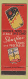 Matchbook Cover - Shurfine Foods Coffee Canned Peaches