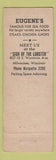 Matchbook Cover - Hotel Juneau Milwaukee WI lobster