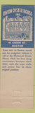 Matchbook Cover - Union Oyster House Boston MA lobster