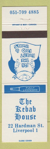 Matchbook Cover - Kebab House Liverpool UK