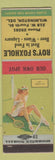 Matchbook Cover - Roy's Foxhole Wilmington DE tennis pinup WEAR