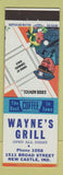 Matchbook Cover - Wayne's Grill New Castle IN Good Advice