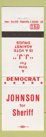 Matchbook Cover - JJ Johnson for Sheriff