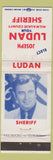 Matchbook Cover - Joseph Ludan Milwaukee County Sheriff WEAR