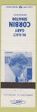 Matchbook Cover - Gary Corbin Senator Democrat MI Michigan
