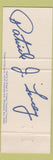 Matchbook Cover - Governor Patrick Lucey election Milwaukee WI