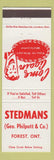 Matchbook Cover - Stedmans Forest ON