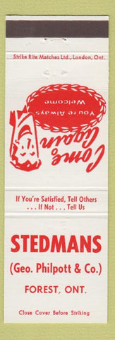 Matchbook Cover - Stedmans Forest ON