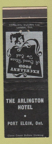 Matchbook Cover - Arlington Hotel Port Elgin ON