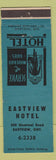 Matchbook Cover - Eastview Hotel Eastview ON