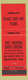 Matchbook Cover - Shield Car Care Hamilton ON under coating