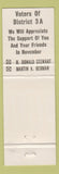 Matchbook Cover - Don Stewart Marty Herman Assembly Election NJ