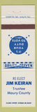 Matchbook Cover - Jim Keiran Trustee Maury County TN?