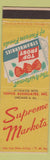 Matchbook Cover - Supreme Markets Grocery Chicago IL Frozen Strawberries