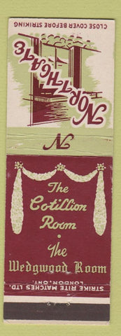Matchbook Cover - Northgate Cotillion Room Canada