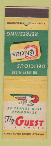 Matchbook Cover - Guest Airways Chiclets Gum