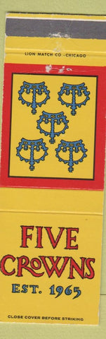 Matchbook Cover - Five Crowns Corona Del Mar CA