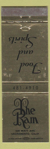 Matchbook Cover - The Ram Sacramento CA WEAR