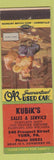 Matchbook Cover - Kubik's Used Cars Auto Body York PA What A Mess