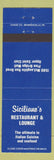Matchbook Cover - Siciliano's Restaurant Lounge Upper Saint Clair PA