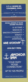 Matchbook Cover - Anchor Inn Columbus OH