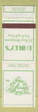 Matchbook Cover - Bailey's Restaurant Fairmont Hotel New Orleans LA