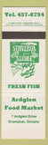 Matchbook Cover - Ardglen Food Market Brampton ON