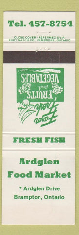 Matchbook Cover - Ardglen Food Market Brampton ON