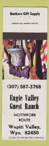 Matchbook Cover - Eagle Valley Guest Ranch Wapiti Valley WY