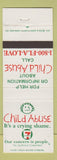 Matchbook Cover - Child Abuse 7-11