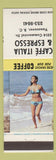 Matchbook Cover - Cafe Italia Espresso Vancouver BC pinup MISCUT