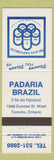 Matchbook Cover - Padaria Brazil Toronto ON
