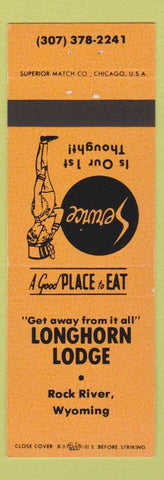 Matchbook Cover - Longhorn Lounge Rock River WY