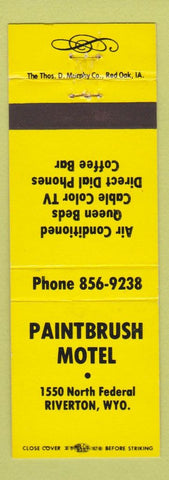 Matchbook Cover - Paintbrush Motel Riverton WY