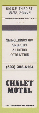Matchbook Cover - Chalet Motel Bend OR