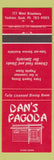 Matchbook Cover - Dan's Pagoda Yorkton SK